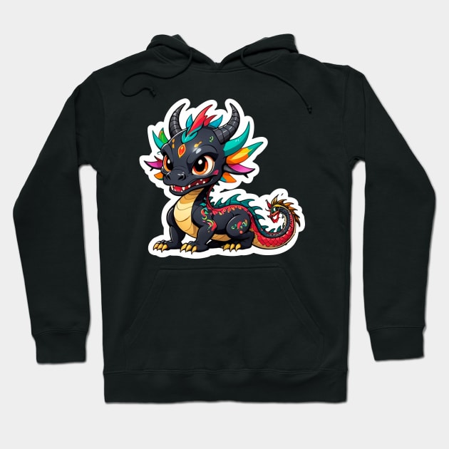 Adorable Chinese dragon Hoodie by magenta-dream